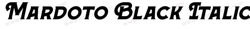 Mardoto Black Italic字体转换